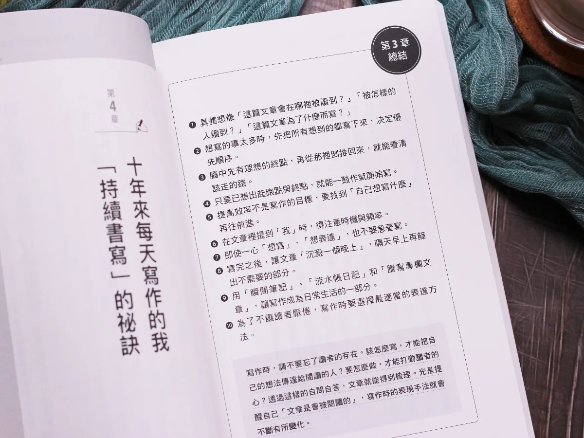 《日本暢銷書點評手的超寫作術》讀後感＿章節總結